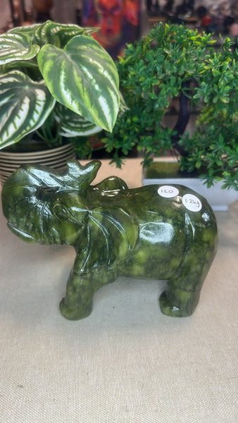 Green jade elephant
