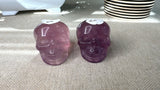 Purple Fluorite Skulls