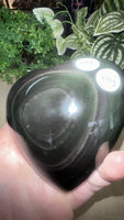 Rainbow Obsidian Heart