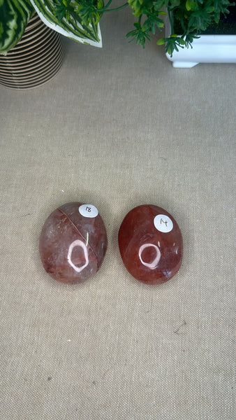 Fire Quartz Palm Stones