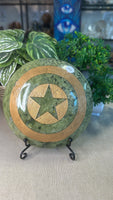 Green Jade Captain America Shield
