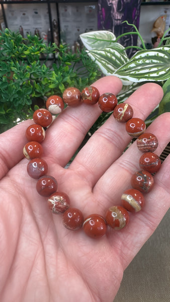 Red Jasper bracelet 10mm
