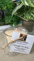 Champagne strawberry scented soy candle