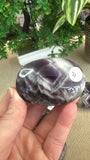 Chevron amethyst palm stones