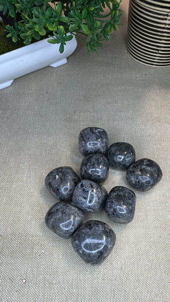 Larvikite tumble stones
