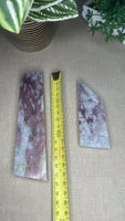 Pink tourmaline slices