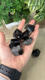 Raw obsidian pieces