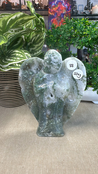 Moss agate Angel