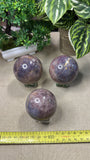 Purple Rose Quartz Spheres