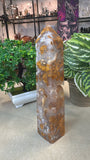 Orange Druzy Agate Tower