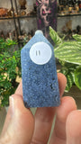 Blue Coral Fossil Points