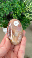 Pink Moonstone Palm Stones