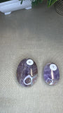 Amethyst and agate palm stones