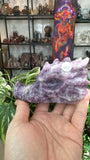 Purple mica dragon head