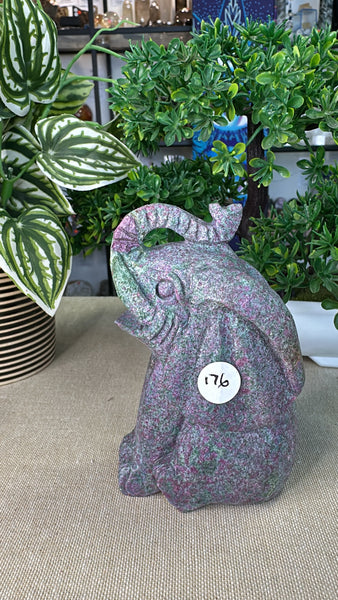 Ruby Fuchsite Elephant