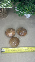 Peach moonstone palm stones