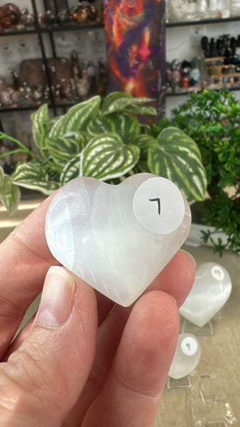 Selenite hearts