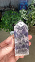 Chevron Amethyst Points