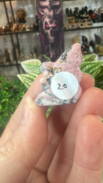 Peruvian rhodonite fairies