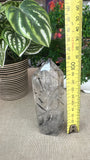 Black tourmaline in Quartz tower