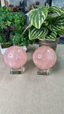 Star Rose Quartz Spheres