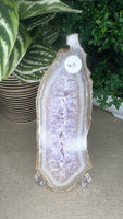 Amethyst and agate Slice