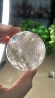 Skeletal Quartz Enhydro Sphere