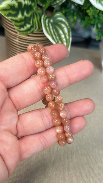 Peach Moonstone Bracelet