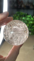 Skeletal Quartz Enhydro Sphere