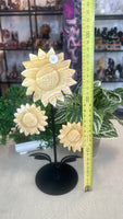 Orange calcite sunflowers