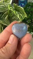 Angelite Heart Pendant