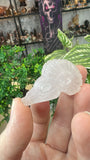 Rose Quartz Ram Skull
