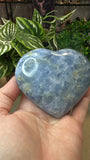 Blue Calcite Heart