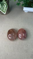 Fire Quartz Palm Stones