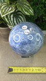 Blue calcite sphere