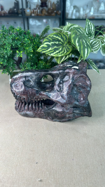 Garnet Dinosaur Skull