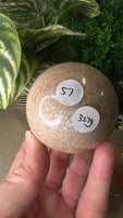 Peach Moonstone Spheres