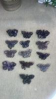 Amethyst cluster butterflies