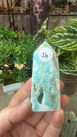Blue Aragonite Points