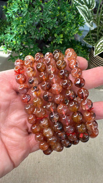 Fire Quartz and Golden Healer Bracelets