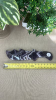 Chevron Amethyst Knife
