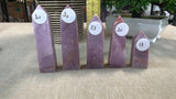 Pink/Purple Lepidolite Points from Mozambique
