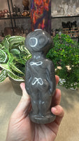 Silver obsidian alien