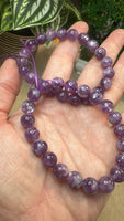 Purple mica bracelets 8mm