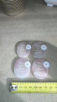 Rose Quartz engraved worry stones
