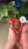 Carnelian Druzy Hearts