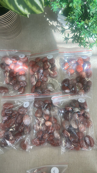 Mini Carnelian Tumbles/ large chips