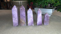 Pink/Purple Lepidolite Points from Mozambique