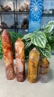 Fire Quartz and Golden Healer towers