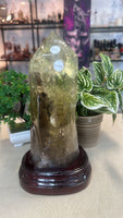 Citrine Tower in custom stand